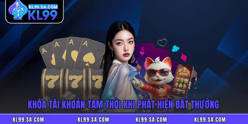 Khóa tài khoản tạm thời khi phát hiện bất thường Khóa tài khoản tạm thời khi phát hiện bất thường